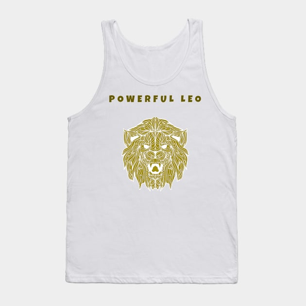 African Lion Inspired Tank Top by Senzsiafrica